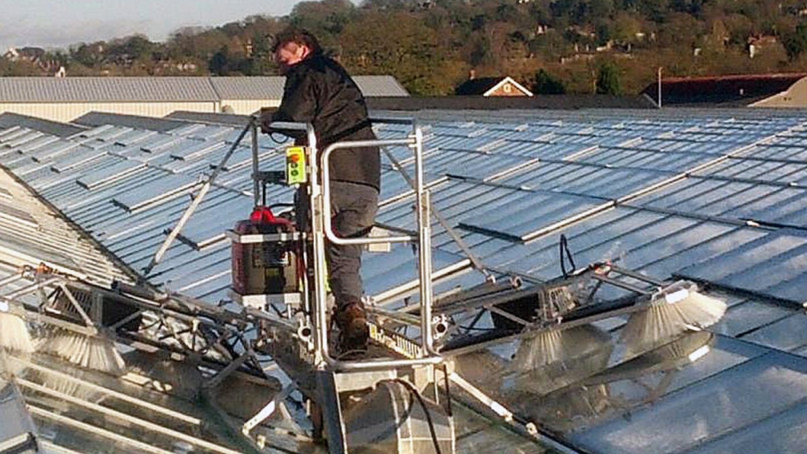 Manually Coating Greenhouses in the UK